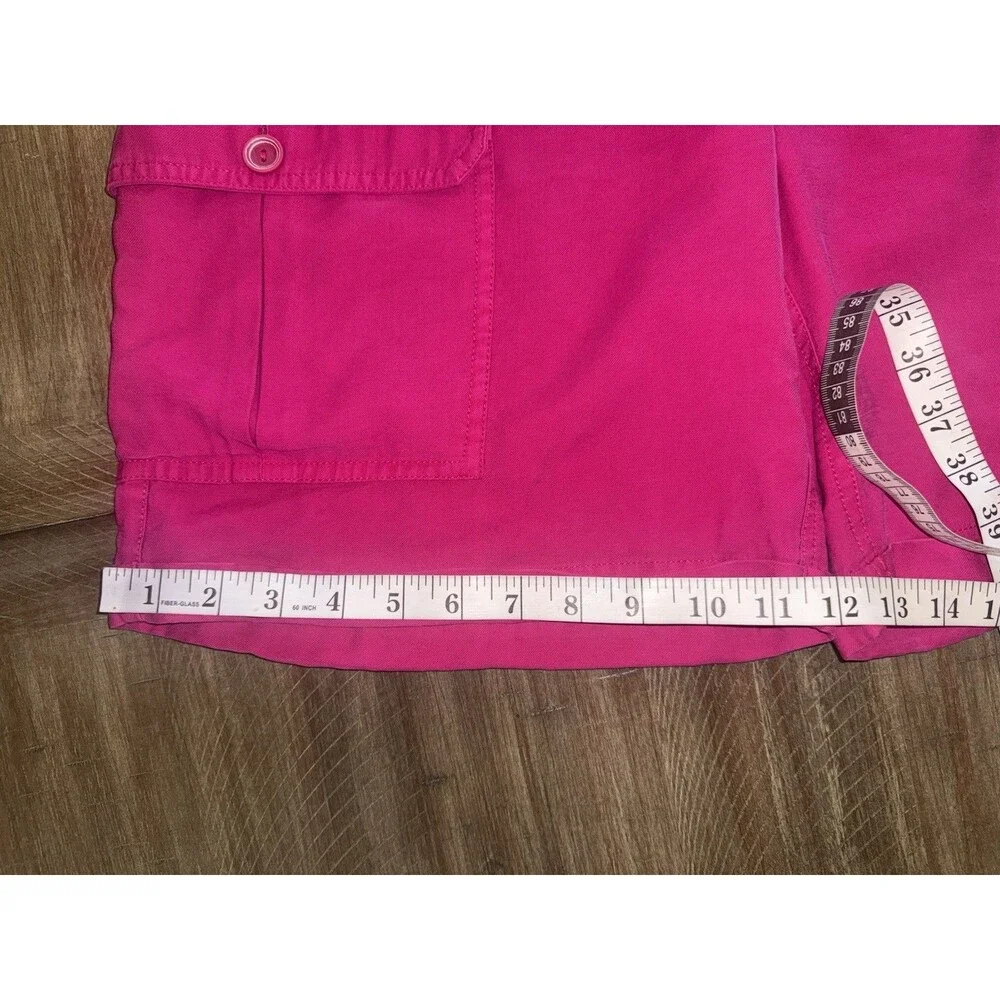 NWT Soft Surroundings 7.5” Pali Shorts Cargo Pockets Pink Womens Size Medium NEW